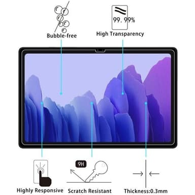 Temperert beskyttelseglass til Samsung Galaxy Tab A7 T500 2-pk