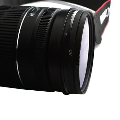 3-delers objektivfiltersett UV CPL FLD 3-i-1 filterobjektiv for DSLR-kamera Sort 62 mm