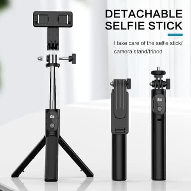 Uttrekkbart mobilstativ med fjernkontroll P20S Sort 18.5-73 cm