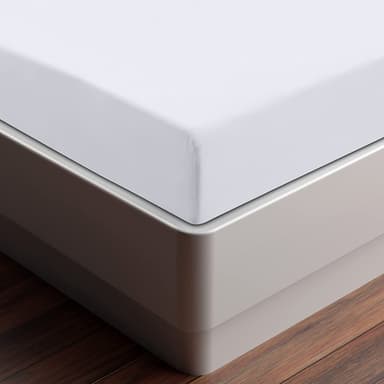 Djup ficka lakan premium bomull Hvit 100x200 cm+25 cm