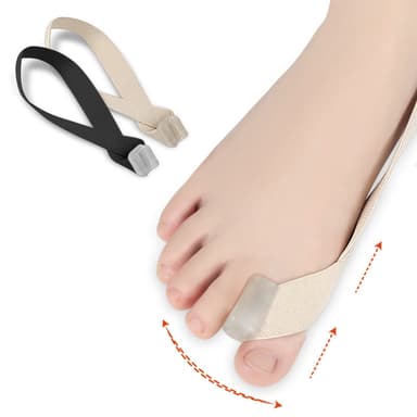 Hallux valgus bunion corrector tåavskiljare Sort S
