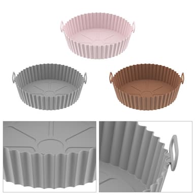 Silikonform til Air Fryer 17,5 cm Grå 3.6-7.2 l