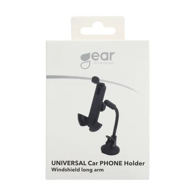 GEAR Mobilholder Lang Arm Montering på Dashbord /Frontrute