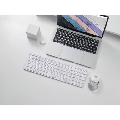 RAPOO Tastatur/Musesett 9750M Multi-Mode Trådløst Hvit