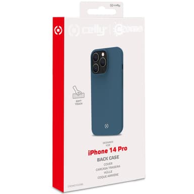 Celly Cromo Soft gummideksel iPhone 14 Pro Blue