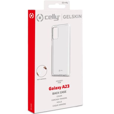 Celly Gelskin TPU-deksel Galaxy A23 Gjennomsiktig