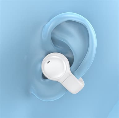Ørefrie / beinledningshodetelefoner Bluetooth 5.2 Hvit