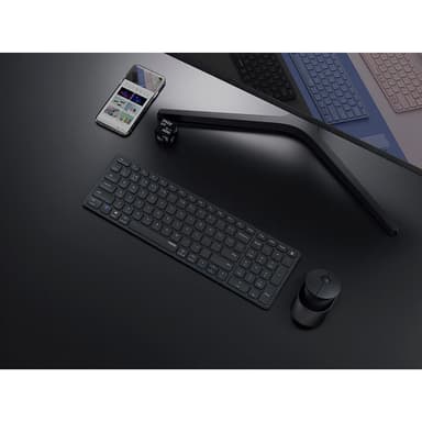 RAPOO Tastatur/Musesett 9750M Multi-Mode Trådløst Mørkegrå