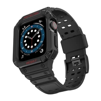 INF Klokkereim PC/TPU Sort  Apple Watch 1-7 Gen 42/44/45 mm Flerfarget Apple Watch 1-7 Gen 42/44/45 mm