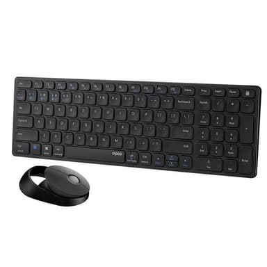 RAPOO Tastatur/Musesett 9750M Multi-Mode Trådløst Mørkegrå
