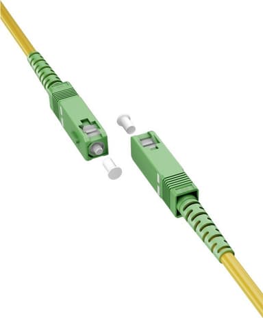 Goobay Fiberoptisk kabel (FTTH), Singlemode (OS2) Gul, Gul (Simplex), 30 m