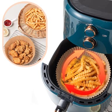 Air Fryer engangspapir for frityrkokere 50 stk Brun