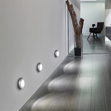 INF LED-spotlights med bevegelsessensor nattlys 3-pak Sølv