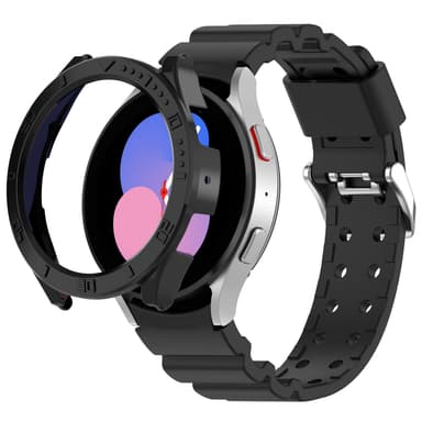 INF Silikon armbånd Sort Samsung Galaxy watch5/watch4 (40 mm)