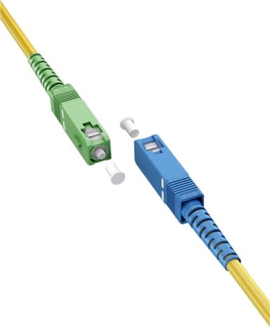 Goobay Fiberoptisk kabel (FTTH), Singlemode (OS2) Gul, Gul (Simplex), 15 m