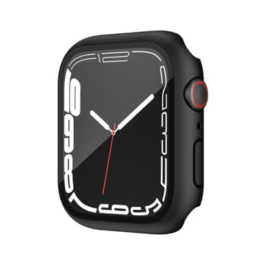 Vanntett etui bygget i herdet glass Sort Apple Watch 7 45 mm/8 45 mm