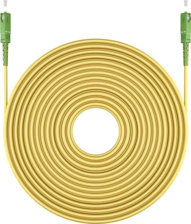 Goobay Fiberoptisk kabel (FTTH), Singlemode (OS2) Gul, Gul (Simplex), 30 m