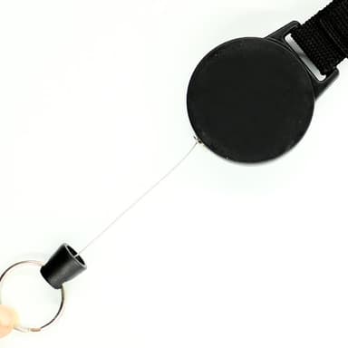 Uttrekkbar yo-yo nøkkelring Sort 55 cm