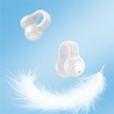 Ørefrie / beinledningshodetelefoner Bluetooth 5.2 Hvit