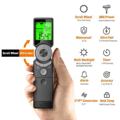 TERMOMETERFABRIKEN Termometer Kjøtt Digitalt med Timer