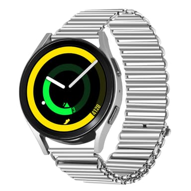 Klokkebånd i rustfritt stål Sølv 20 mm Samsung Watch 5 / Huawei GT