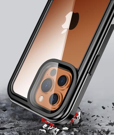 INF iPhone 13 Pro Max vanntett deksel med stropp Gjennomsiktig