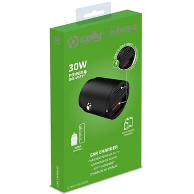 Celly Billader Mini 1xUSB-C PD 1xUSB 30W