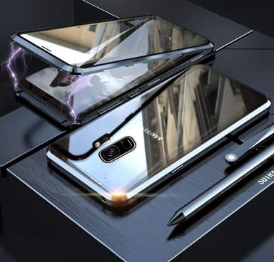 INF Samsung Galaxy S9 deksel med skjermbeskytter Svart