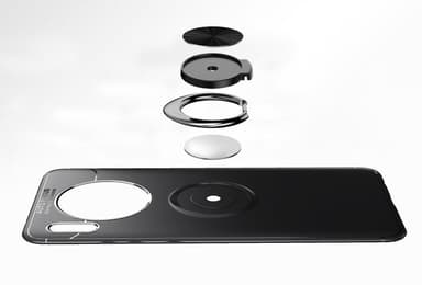 INF Huawei Mate 30 skall med ringholder metall / TPU svart