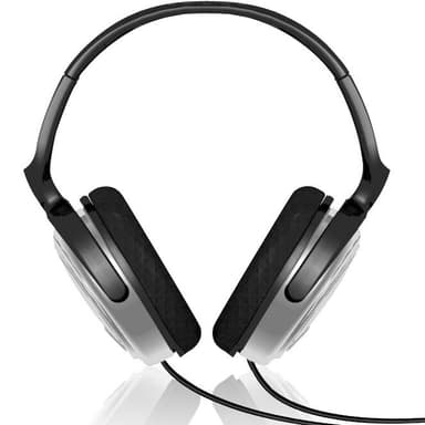 Stereo/TV-hodetelefoner med lang ledning