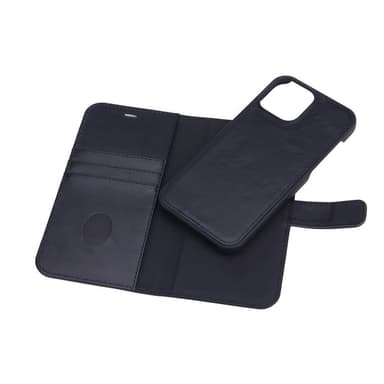 RADICOVER Strålebeskyttende Mobiltelefonveske Lær iPhone 13 Pro Max 2 i1 Magnetisk deksel  Svart