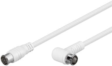 Goobay Vinklet SAT -antennekabel (80 dB), 2x skjermet