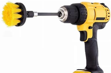 INF Skurebørster for boremaskin / drill 4-pakning i flere farger
