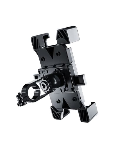 Stötsäkert ridstyre Mobiltelefonhållare Sort Suitable for handlebars with a caliber of 17-25 mm
