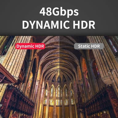 HDMI 2.1 kabel High Speed 48Gbps 8K/60Hz HDR 1 m