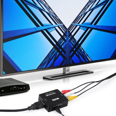 RCA til HDMI-adapter / signalomformer Sort