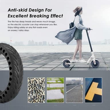 Punkteringsfritt dekk for Xiaomi elektrisk scooter 2-pakning