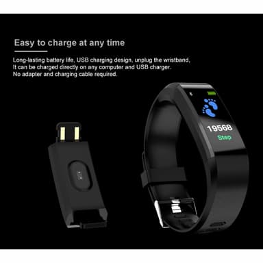 Fitnessband with heartrate monitor & blood