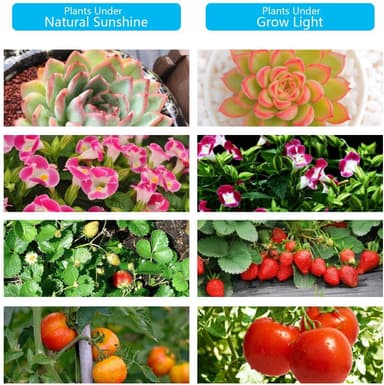 INF Plantelampe / vekstbelysning med 4 fleksible LED-lysstoffrør 1-pack