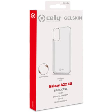 Celly Gelskin TPU-deksel Galaxy A22 4G Gjennomsiktig