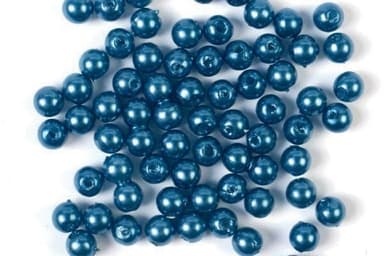 Plastpärlor 5mm 500g, Blå