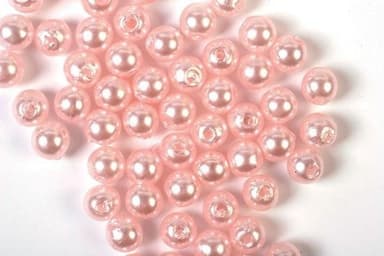 Plastpärlor 3mm 500g, Ljusrosa