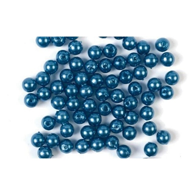 Plastpärlor 8mm 500g, Blå