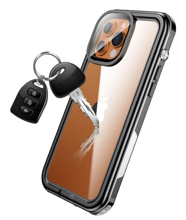 INF iPhone 13 Pro Max vanntett deksel med stropp Gjennomsiktig