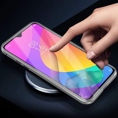 INF Mobilt deksel med innebygd skjermbeskytter for Xiaomi Mi CC9 - sølv