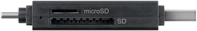 Goobay USB 3.0 - USB-C ™ 2-i-1 kortleser