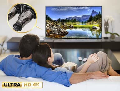 INF HDMI-kabel - Ultra HD 4K / 3D / HDMI 2.0 - Høy hastighet - 2 m