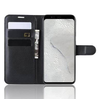 INF Google Pixel 3 Lite X mobiltelefonveske PU -skinn Svart