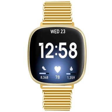 INF Klokkebånd i rustfritt stål Gull Fitbit Versa 3 / Versa 4 / Sense 2