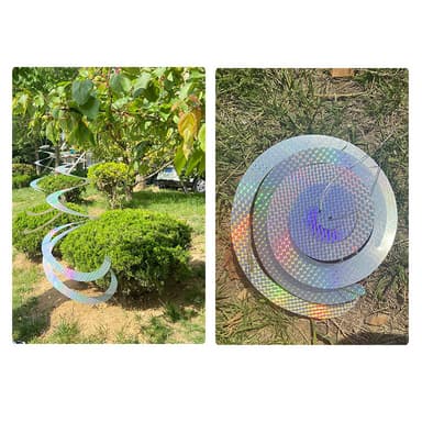 Fågelavvisande spiralreflektorer Sølv